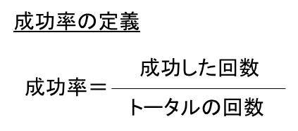 Excel エクセルで成功率を計算する方法 白丸くん