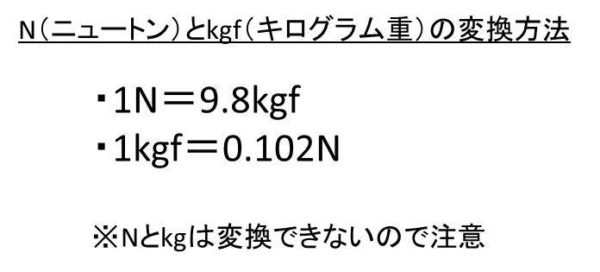 N ニュートン と Kg キログラム の変換方法 Kgf キログラム の換算方法 Dha Epaライフ