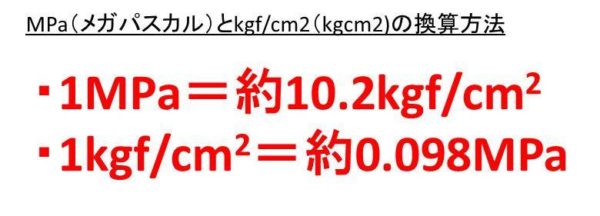 MPa kg cm2 kgf cm2 1MPa kg cm2 1kg cm2 MPa 