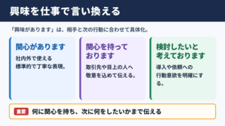 興味の言い換え一覧表と場面別の使い分け