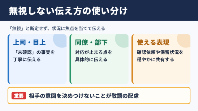 無視するの言い換え一覧表と場面別の使い分け