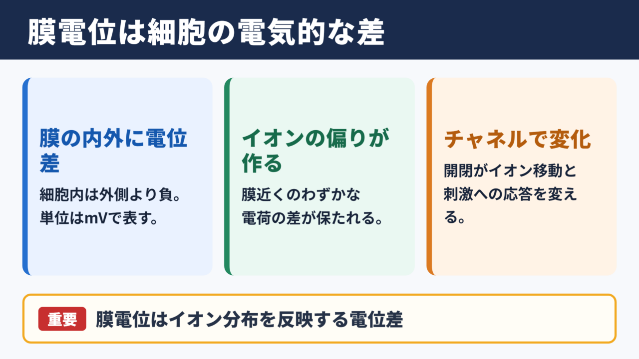 膜電位の意味と基本的な役割