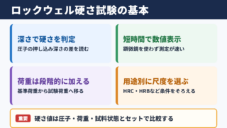 ロックウェル硬さ試験機の概要