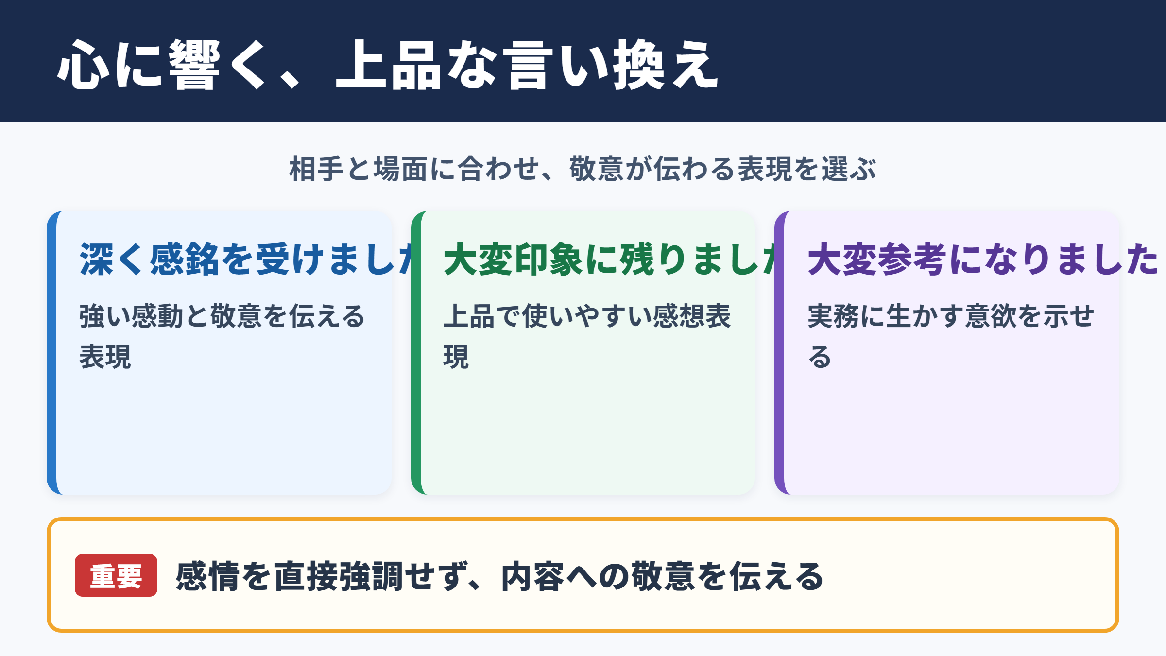 心に響くの言い換え一覧表